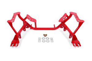 Ford Mustang Crossmembers - BMR Suspension - Standard Version / Coilover Version - Red - `96-`04